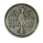 KAZIMIERZ WIELKI 1333-1370, PTTK Chełm 1985r., nr 20, sygnowany J.Jarnuszkiewicz, medal srebrzony