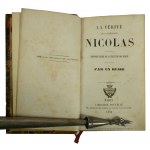 SASONOW N. - Prawda o carze Mikołaju. Intymna historia jego życia i panowania spisana przez rosjanina / La verite sur lempereur Nicolas histoire intime de sa vie et de son regne par un Russe, Paris 1854r.