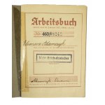 ARBEITSBUCH Deutsches Reich issued to a woman employed at Deutsche Waffen und Munitionsfabriken A.G. in Poznań [H.Cegielski Works].