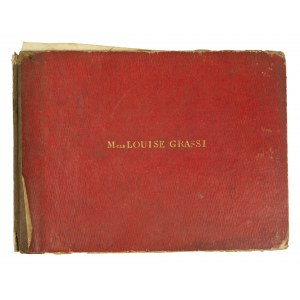 [XIX wiek] Notatnik [rękopis] z zapisami nutowymi i tekstami utworów należący do Louise Grassi, datowany 26 kwiecień 1835r.