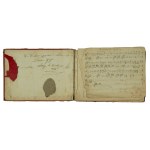 [Nineteenth century] Notebook [manuscript] with notes and lyrics belonging to Louise Grassi, dated April 26, 1835.