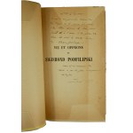 WEYSSENHOF Joseph - Vie et opinions de Sigismond Podfilipski / Das Leben und die Gedanken von Sigismond Podfilipski, Paris 1916 (?), handschriftliche Widmung und Autogramm des Übersetzers Paul Cazin [1881-1963].