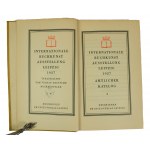 Oficjalny katalog Międzynarodowej Wystawy Sztuki Książki Lipsk 1927 / Amtlicher katalog Internationale Buchkunst- Austellung, Leipzig 1927, m. in.: pawilon polski