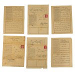 A set of camp memorabilia of Father JAN KACZOR, a prisoner of the Bruczkow, Buchenwald and Dachau camps. Camp letters, eyeglasses, identity card with photo, photograph after the liberation of the camp, VERY RARE in such a set
