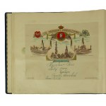 Hochzeitssouvenir 24.4.1932, Satz von patriotischen und Gedenktelegrammen in Leineneinband. 88 Telegramme und einige in kleinerem Format.