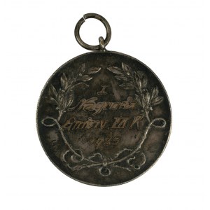 Medal I Nagroda Gminy VII R, 1925r. tenis ziemny