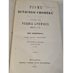 CHODŹKO Ignacy - PISMA Tom I-III Wilno 1880