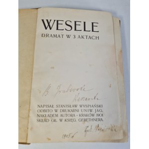 WYSPIAŃSKI Stanisław - WESELE, 1901-Edition II
