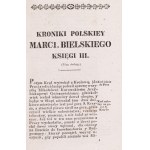 BIELSKI Marcin and Joachim - KRONIKA POLSKA Volume 1-5 Warsaw 1829-1830