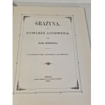MICKIEWICZ Adam - GRAŻYNA Z ilustracyami Zaleskiego Reprint 1864