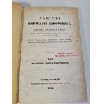 GWAGNIN Alexander - Z KRONIKI SARMACYI EUROPSKIEJ Wyd.1860