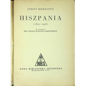 BOREISZA Jerzy - SPAIN (1873-1936), Warsaw 1937 Issue 1