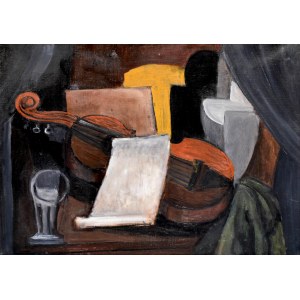 Alicja Halicka (1894 Krakau - 1975 Paris), Stillleben mit Geige