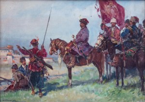 Adam Setkowicz (1875 Kraków - 1945 tamże), Chmielnicki pod Zbarażem