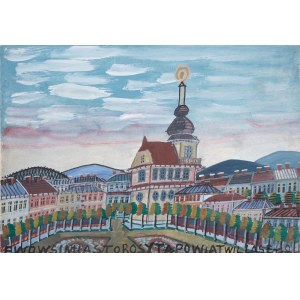 Nikifor Krynicki (1895 Krynica Zdrój - 1968 Folusz), Miasteczko