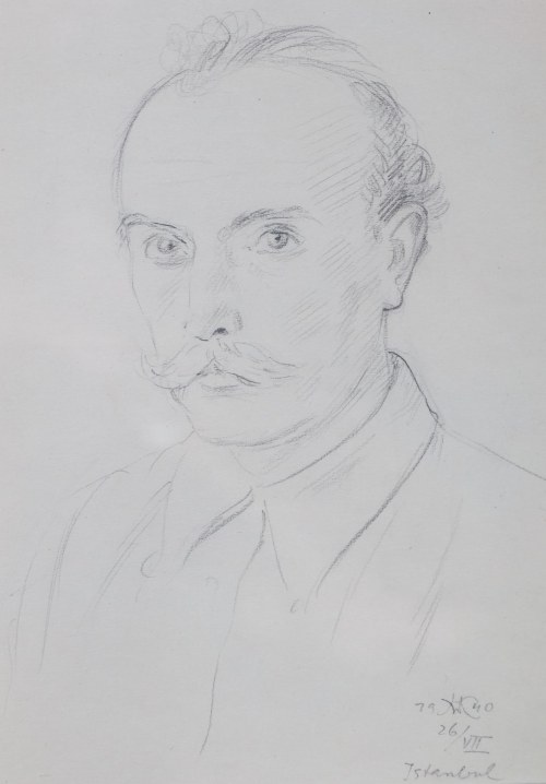 Wlastimil Hofman (1881 Praga - 1970 Szklarska Poręba), Autoportret, 1940 r.