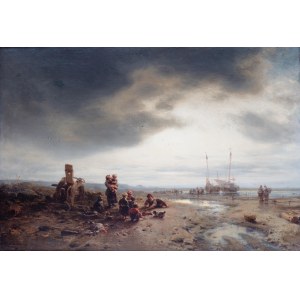 Eduard Hildebrandt (1817 Gdansk-1868 Berlin), Children on the Shore