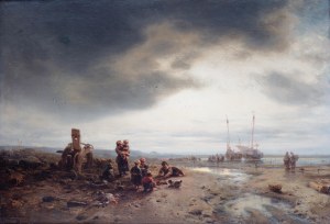 Eduard Hildebrandt (1817 Gdańsk-1868 Berlin), Dzieci na brzegu