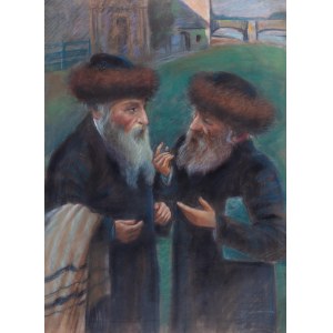 Matthew Ludwik Hajdukiewicz (1886-?), Jews in front of the synagogue