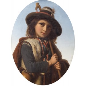 Rudolf Lehmann (1819 Ottensen -1905 Bushey), italienischer Hirtenjunge, 1856.