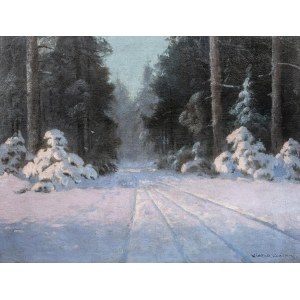 Wiktor Korecki (1890 Kamieniec Podolski - 1980 Milanówek near Warsaw), Winter landscape