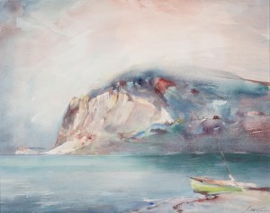 Marian Mokwa (1889 Malary - 1987 Sopot), By the Shore