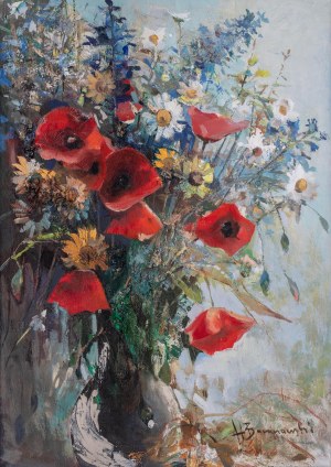 Henryk Baranowski (1932 Starogard Gdański - 2005 Gdynia), Polne kwiaty, 1992 r.