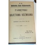 KOŹMIAN- PAMIĘTNIKI KAJETANA KOŹMIANA T. 1-6 (w 2 wol.) wyd. 1907