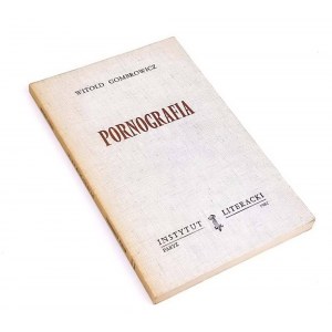 GOMBROWICZ - PORNOGRAFIA IL Paryż