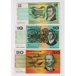 Australia 2 - 10 - 20 Dollars 1966 - 1994
