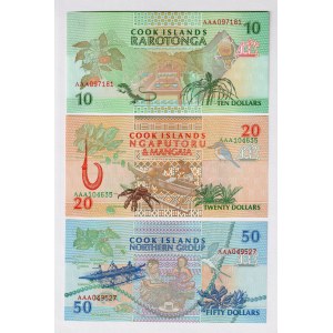 Cook Islands 10 - 20 - 50 Dollars 1992