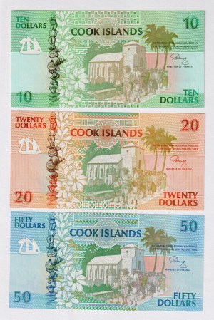 Cook Islands 10 - 20 - 50 Dollars 1992