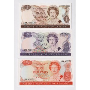 New Zealand 1 - 2 - 5 Dollar 1981
