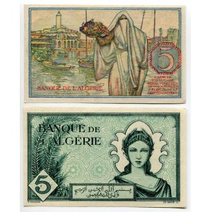 Algeria 2 x 5 Francs 1942 - 1944