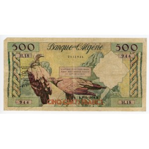 Algeria 500 Francs 1958