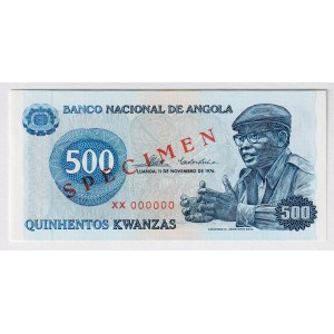 Angola 500 Kwanzas 1976 Specimen