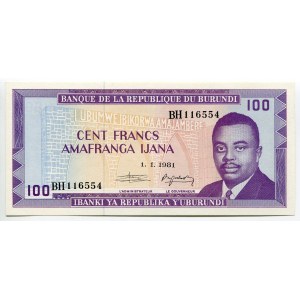 Burundi 100 Francs 1981