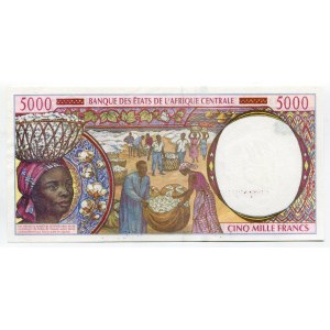 Central African States Congo 5000 Francs 1994 C