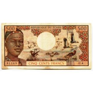 Chad 500 Francs 1974 (ND)