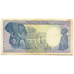 Chad 1000 Francs 1990