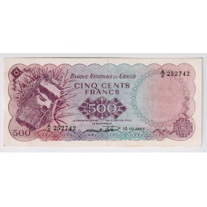 Congo Democratic Republic 500 Francs 1961 Forgery
