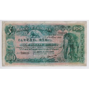 Ethiopia 100 Thalers 1932