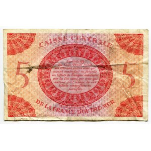 French Equatorial Africa 5 Francs 1944