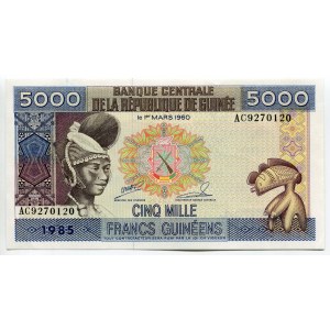 Guinea 5000 Francs 1985