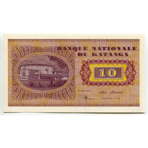 Katanga 10 Francs 1960