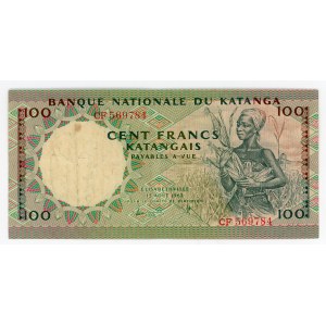Katanga 100 Francs 1962