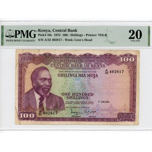 Kenya 100 Shillings 1972 PMG 20