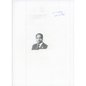 Kenya Proof Portrait Note for 50 Shillings 1988