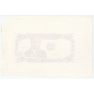 Kenya Proof Color Note of 50 Shillings 1989