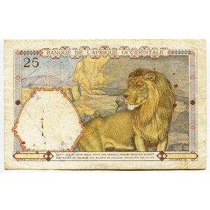 Libya 25 Francs 1938 Overprint